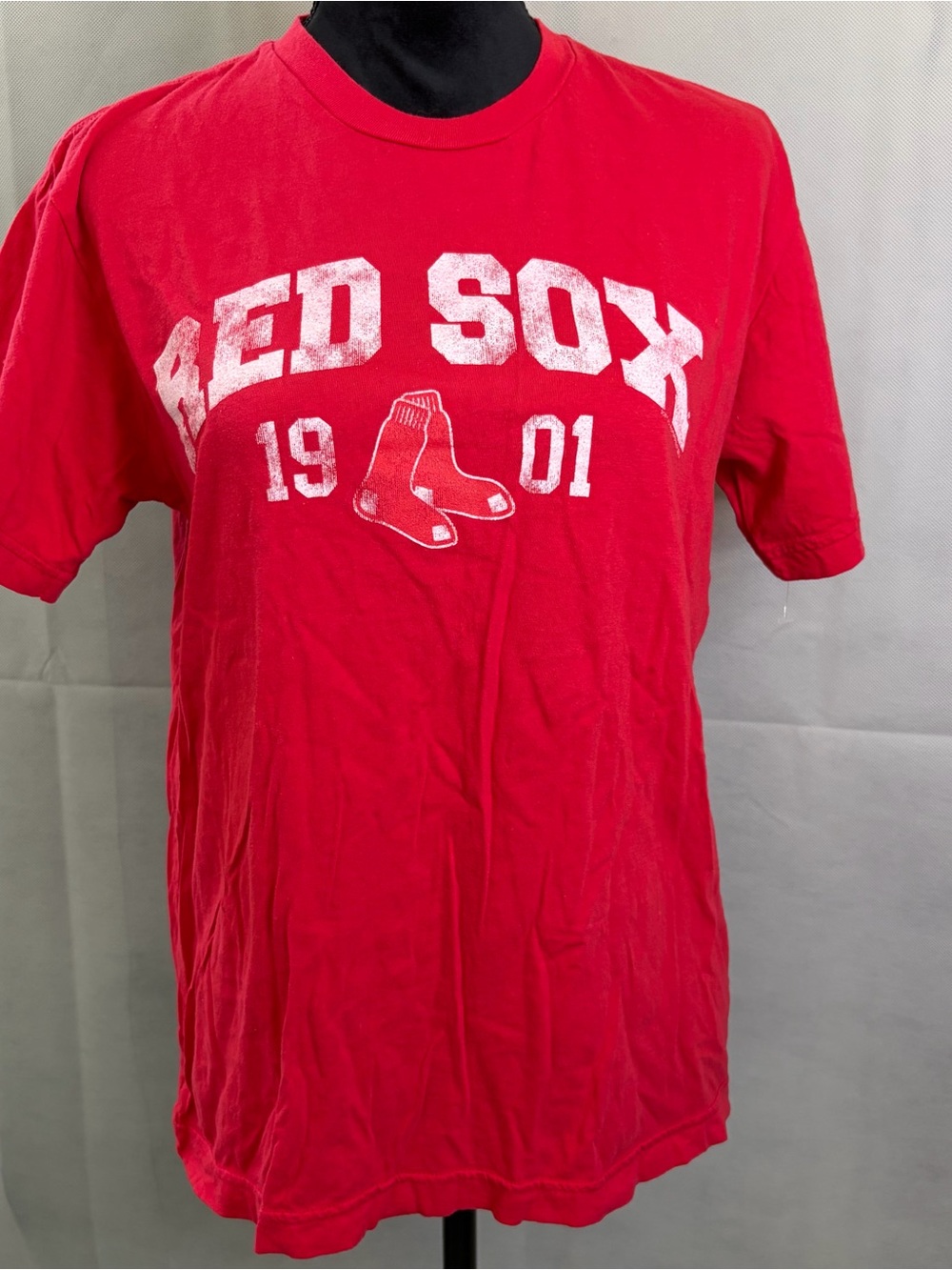 Soft as a Grape Red 'Red Sox 1901' Short Sleeve Graphic Tee